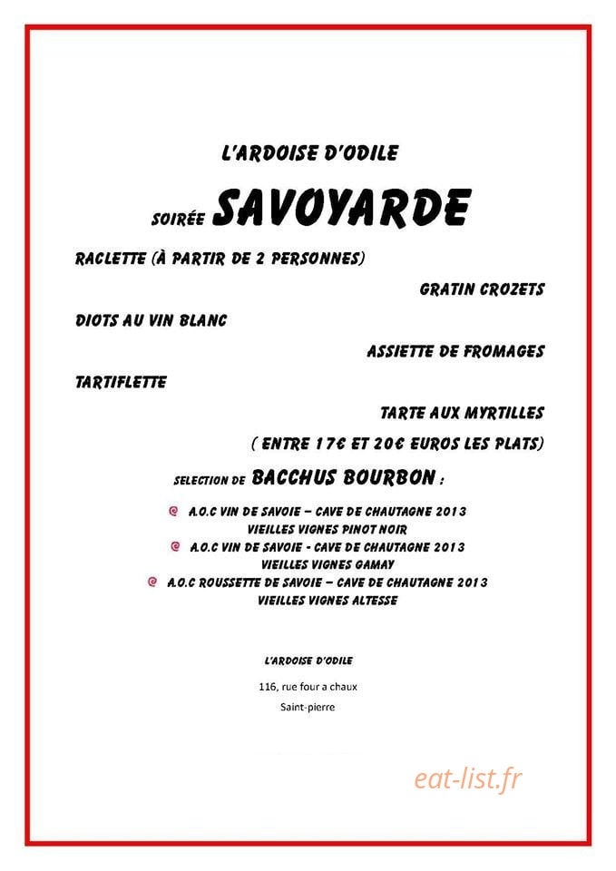 L'ardoise d'Odile — carte page 1
