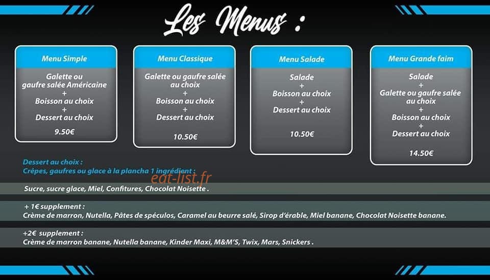 La Bonne Crêpe — carte page 1