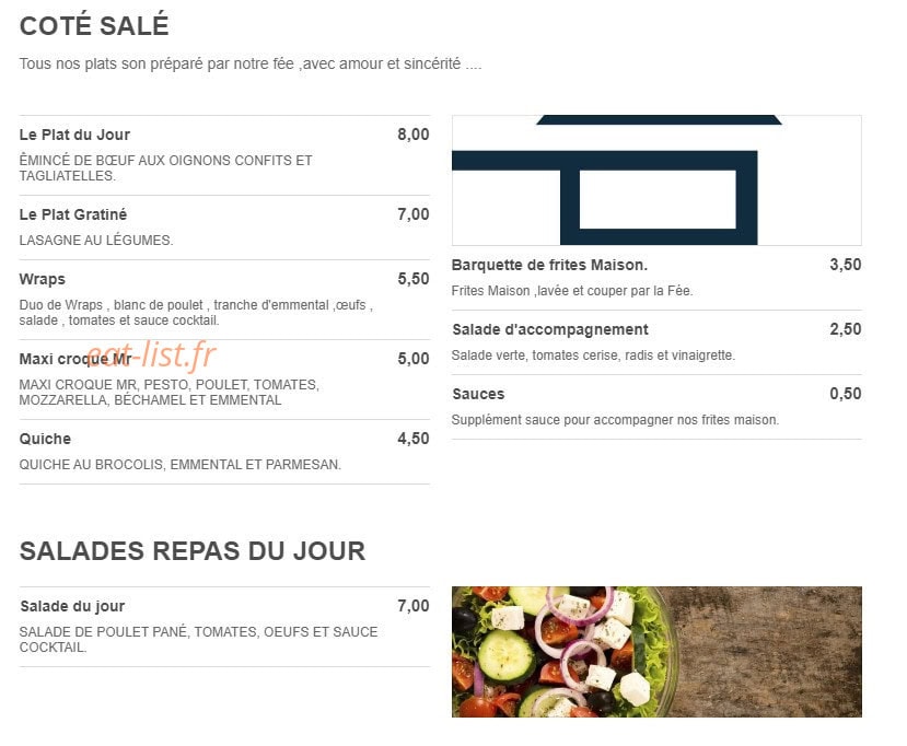 La fée maison — carte page 2
