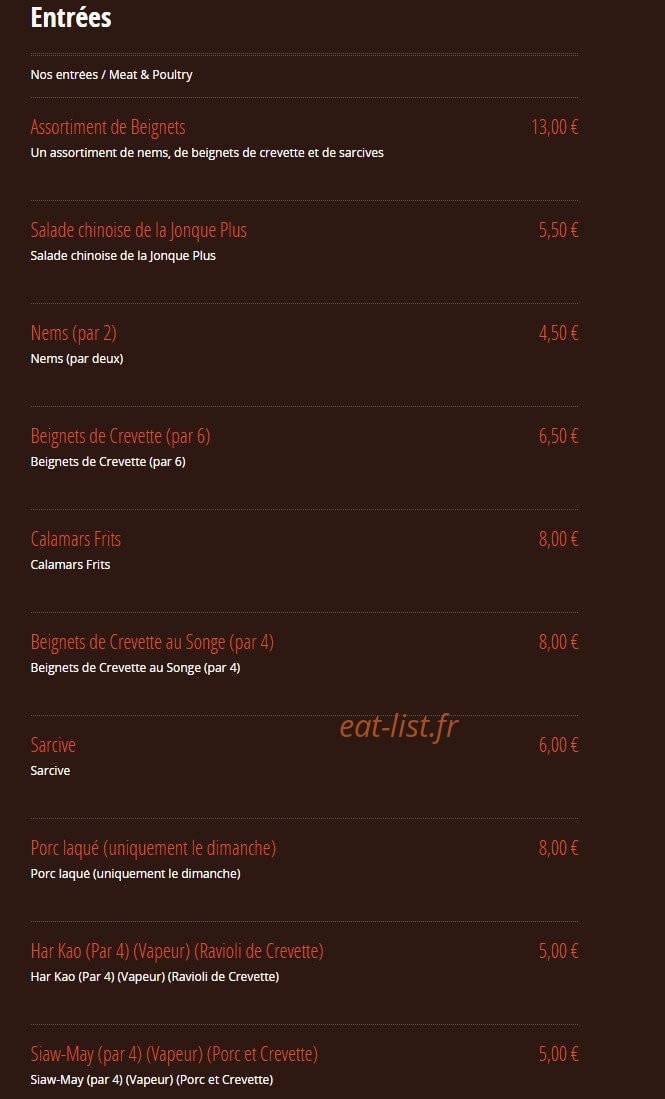 La Jonque Plus — carte page 6