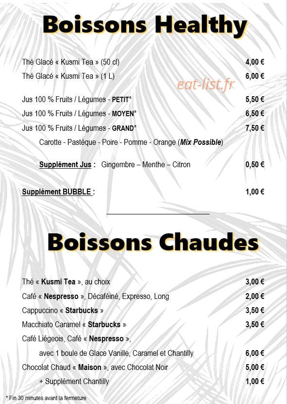 La Kaz à Fruit & aux Délices — carte page 5