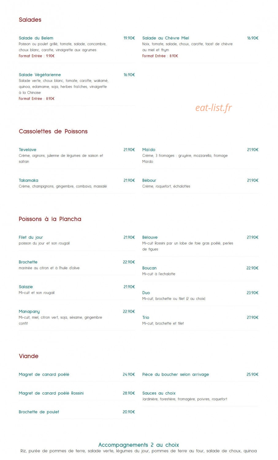 Le Belem — carte page 2