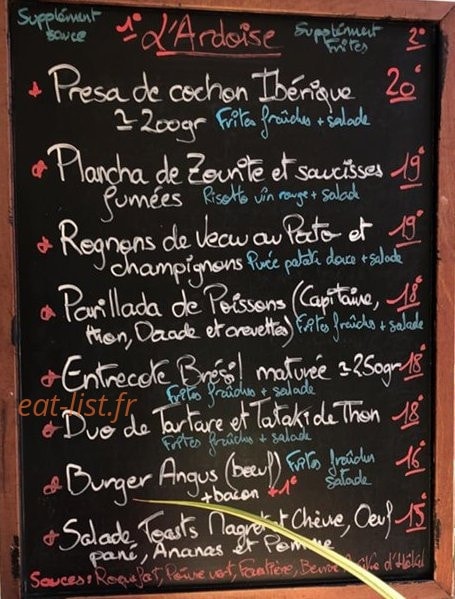 Le Club House — carte page 1