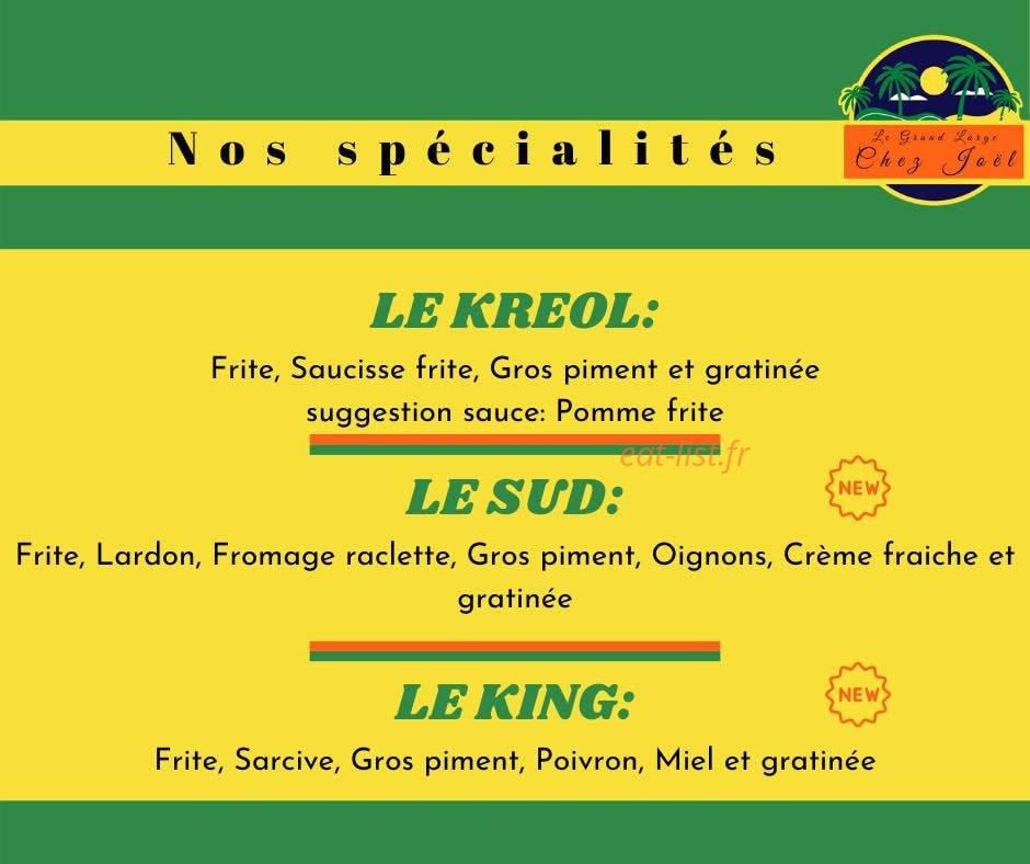 Le Grand Large Chez Joel — carte page 3