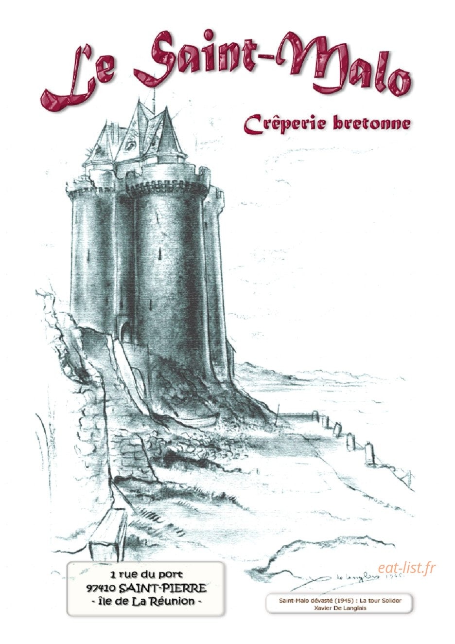 Le Saint Malo — carte page 1