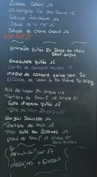 Les Artistes — carte page 1