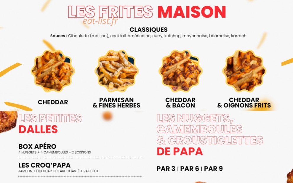 Les Burgers de Papa — carte page 2