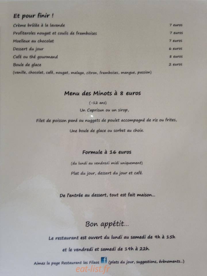 Les Filaos — carte page 2