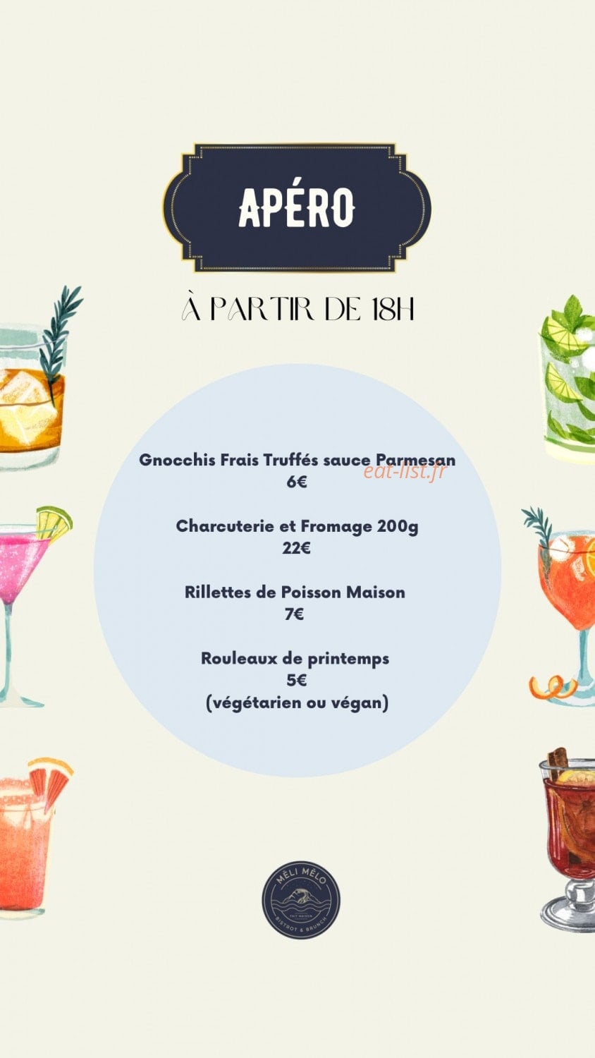 Méli-Mélo Bistrot & Brunch — carte page 3