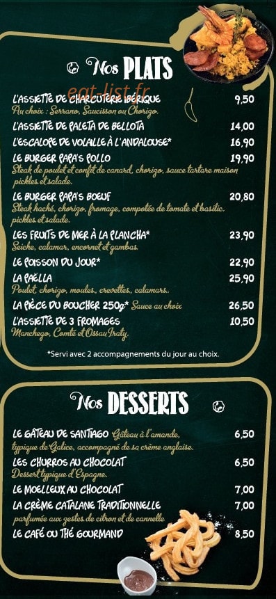 Papa's — carte page 8