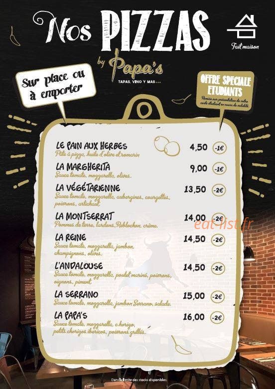 Papa's — carte page 2