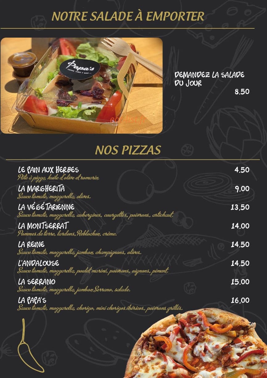 Papa's — carte page 12