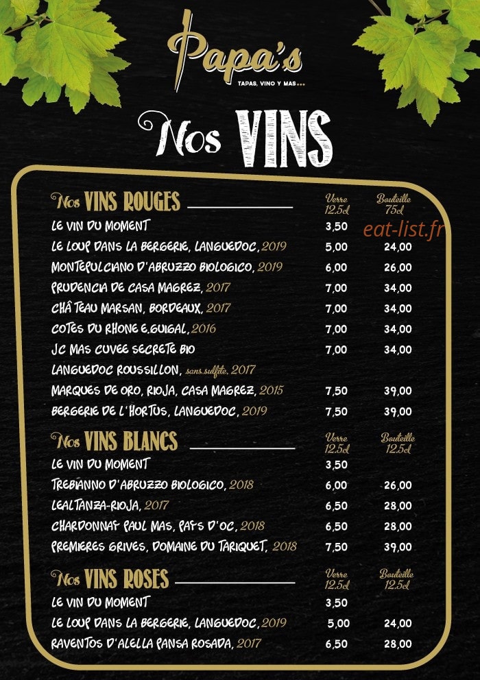 Papa's — carte page 4