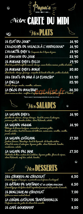 Papa's — carte page 5
