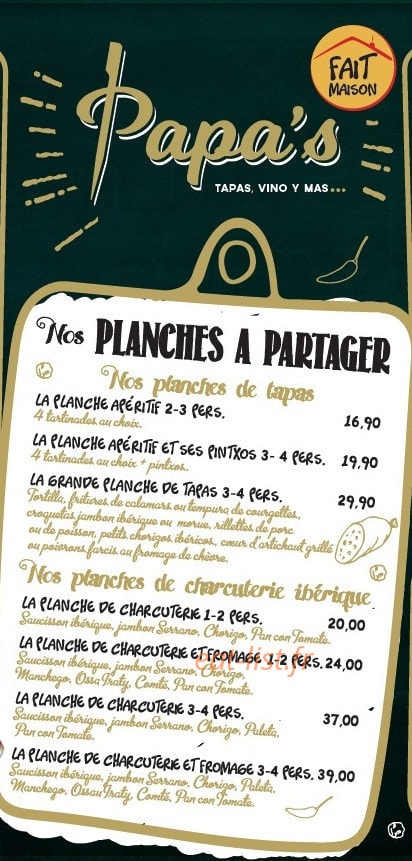 Papa's — carte page 6