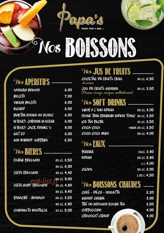 Papa's — carte page 3