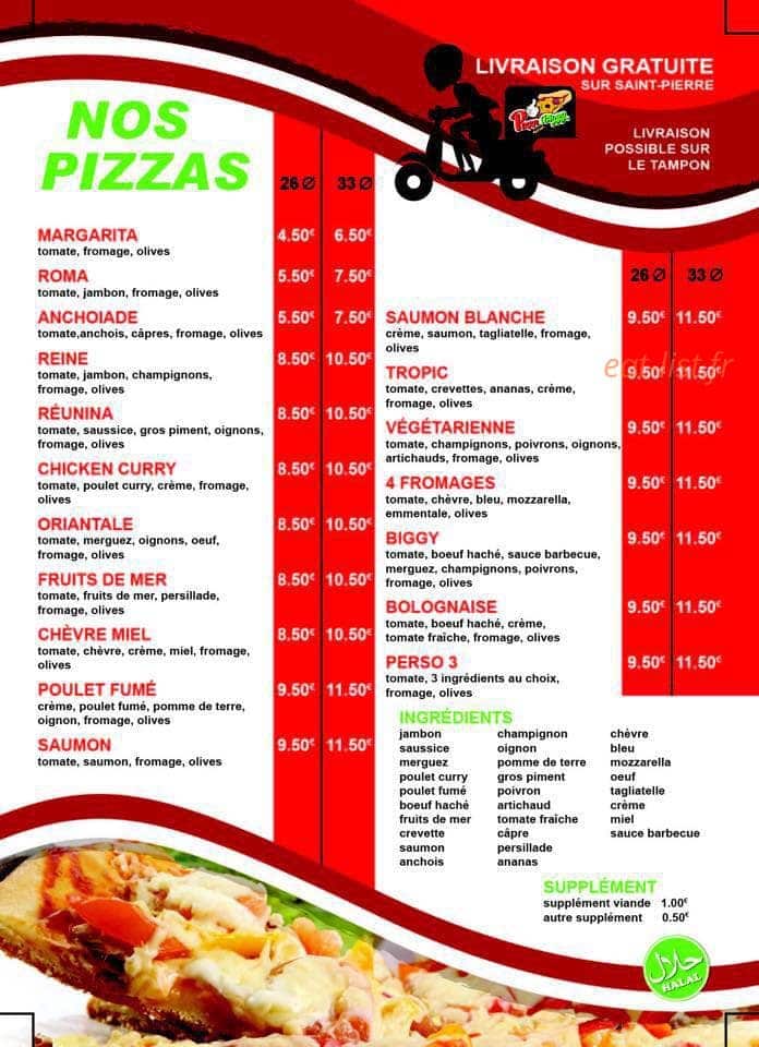 Pizza biggy — carte page 2