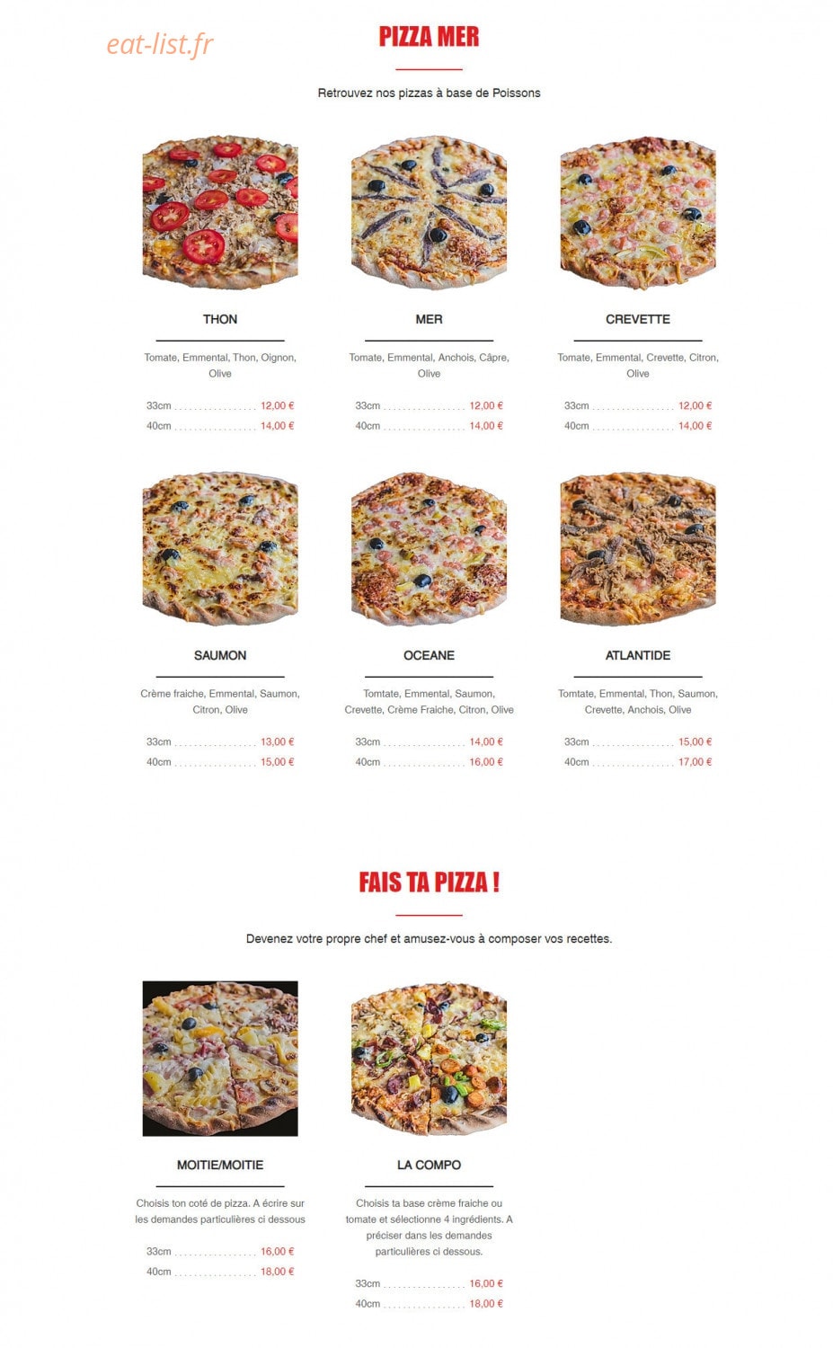 Pizza Club — carte page 6