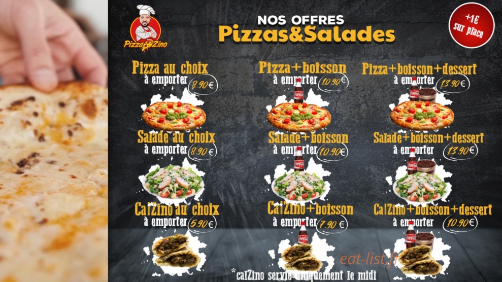 Pizza Zino — carte page 2