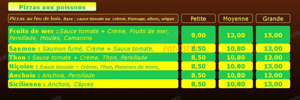Pizza + — carte page 4