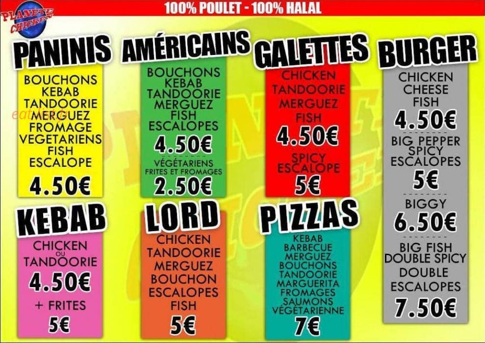 Planete chicken — carte page 3