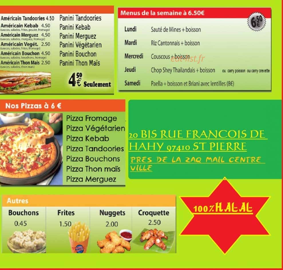 Planete chicken — carte page 2