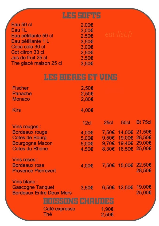 Sakimfo BBQ House — carte page 2