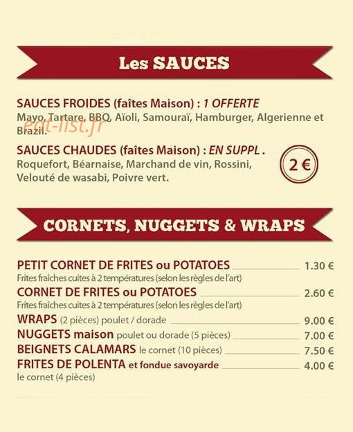 Sergio Burger — carte page 4