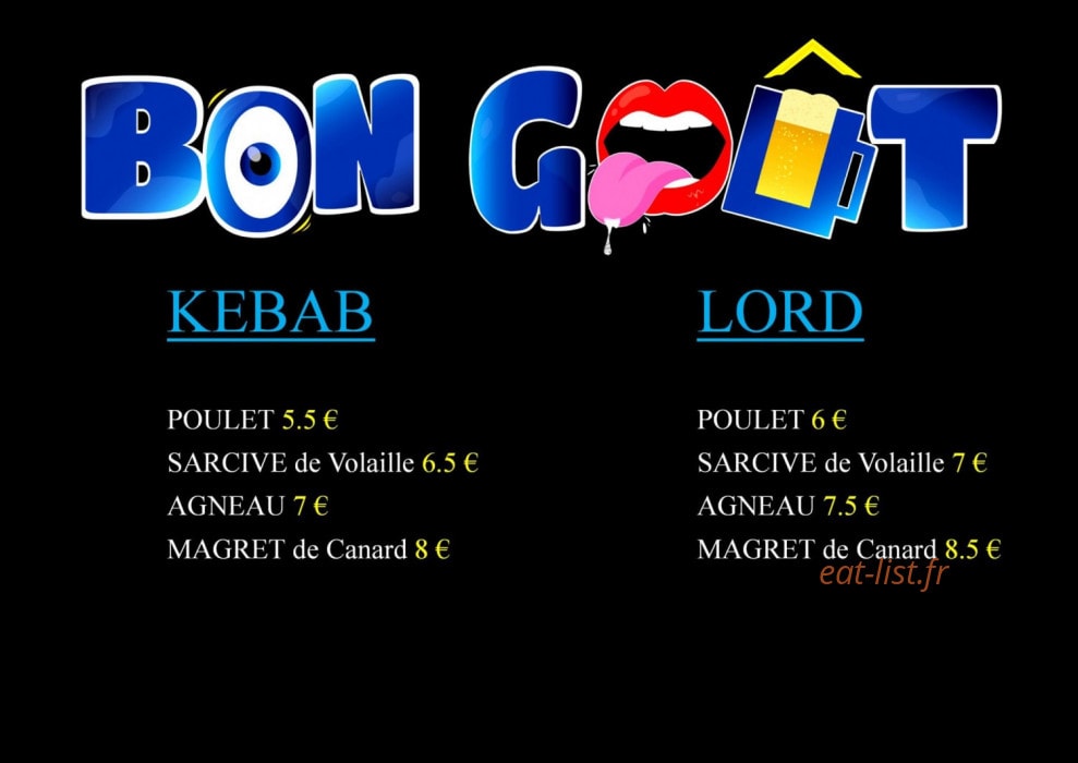 Snack Bon Goût — carte page 3