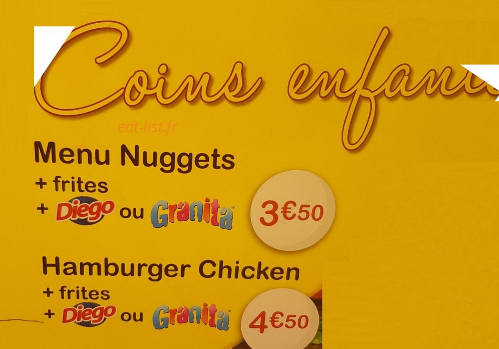 Snack Bon Plaisir — carte page 1