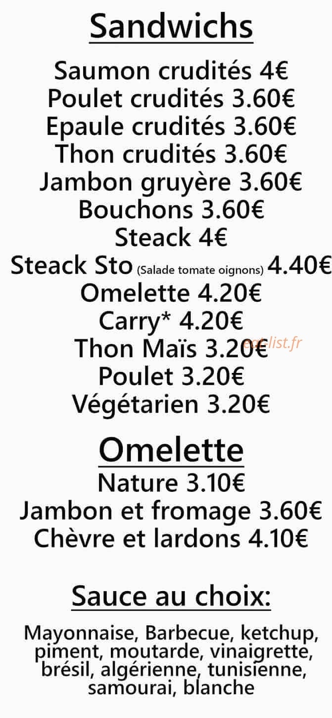 Snack O.I. — carte page 4
