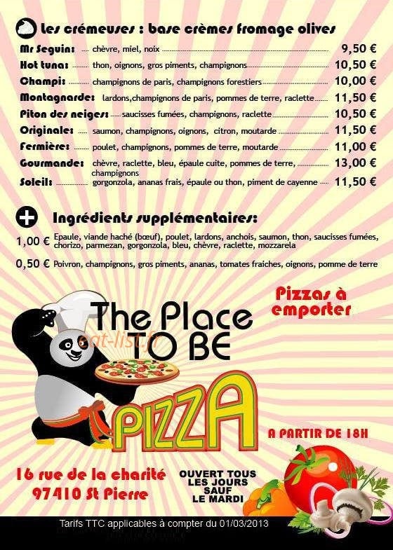 The Place To Be — carte page 2