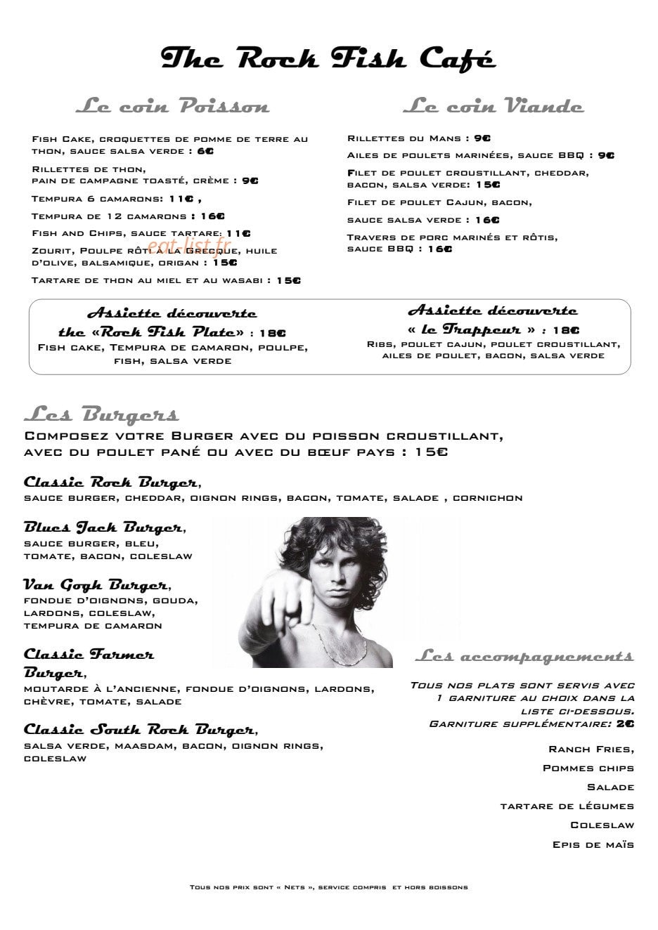 The Rock Fish — carte page 1