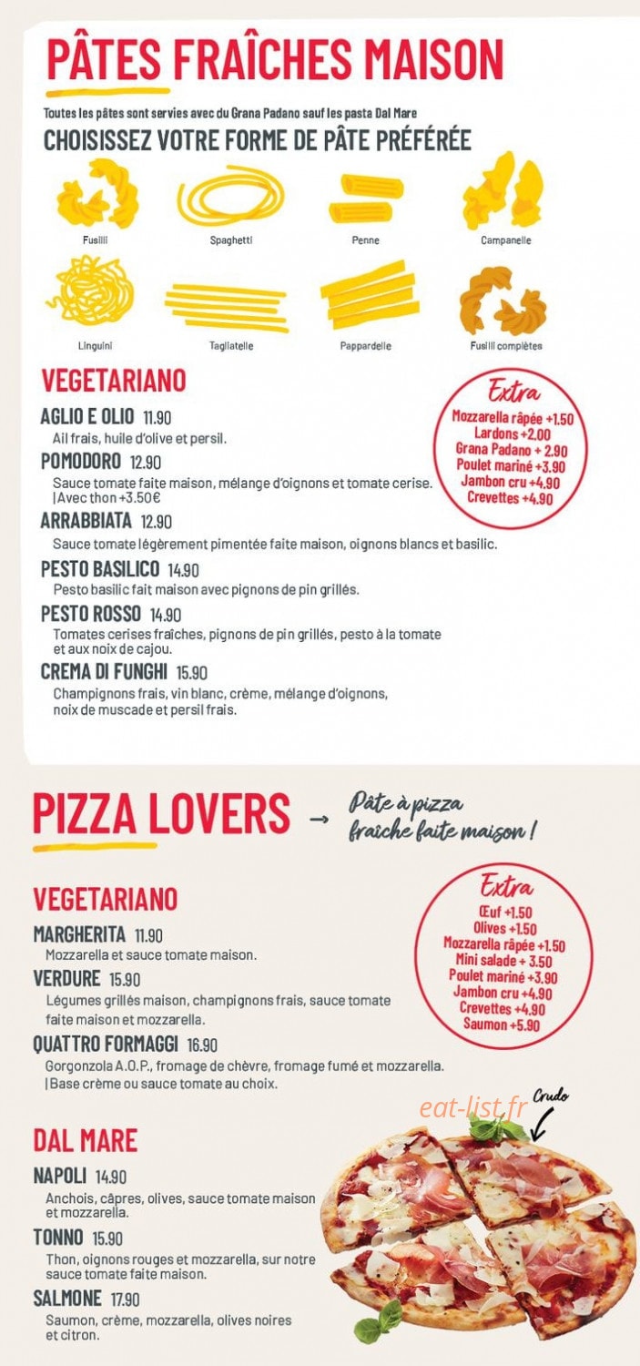 Vapiano — carte page 3
