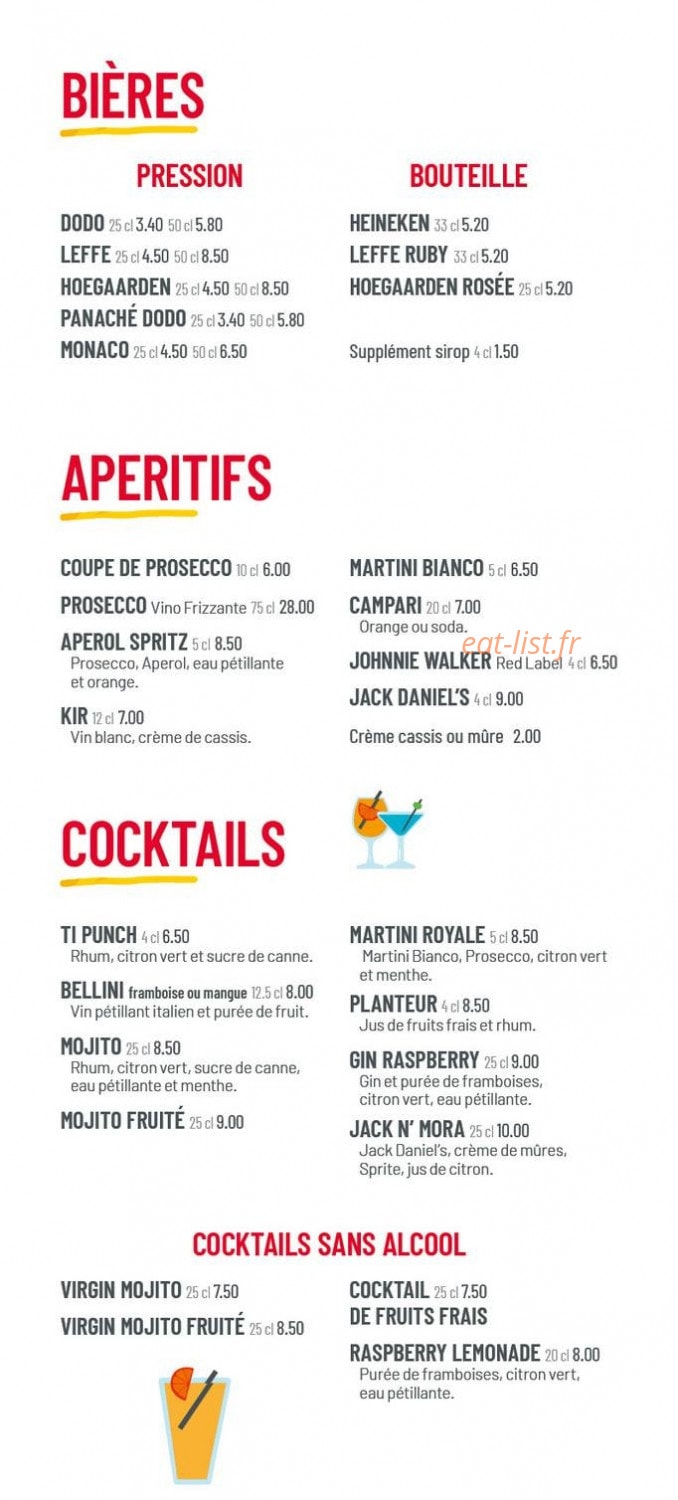 Vapiano — carte page 8