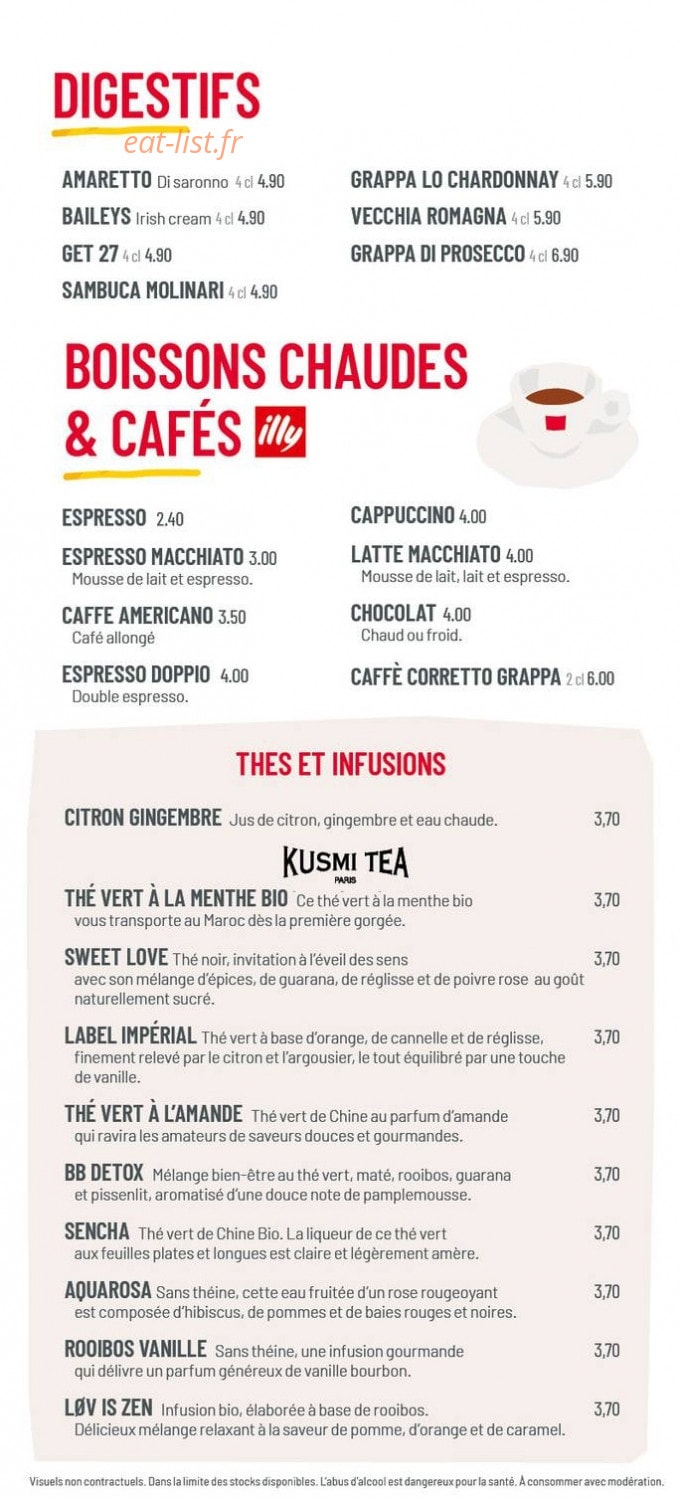 Vapiano — carte page 9
