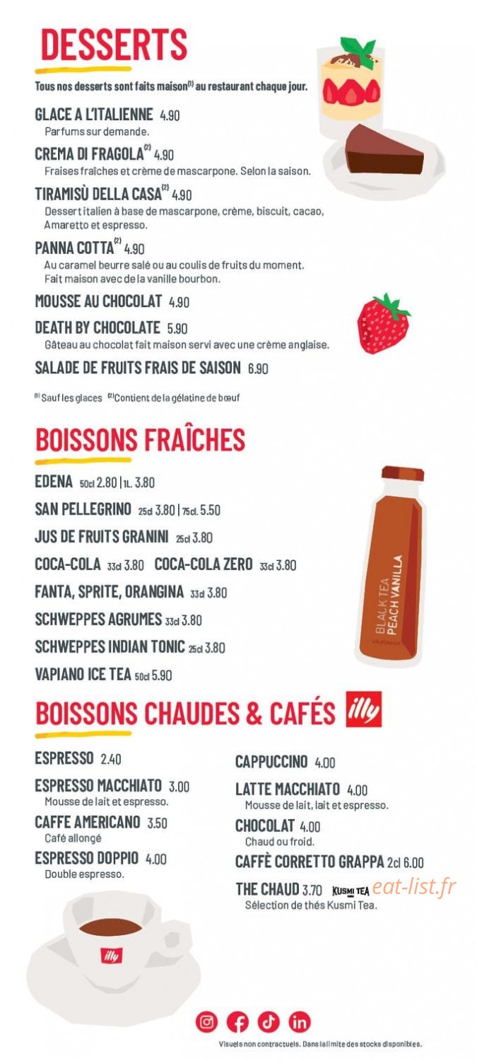 Vapiano — carte page 6