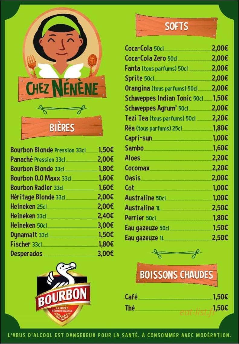 Chez Nénène — carte page 2