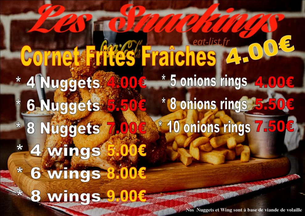 Fred Burger & Tacos — carte page 2