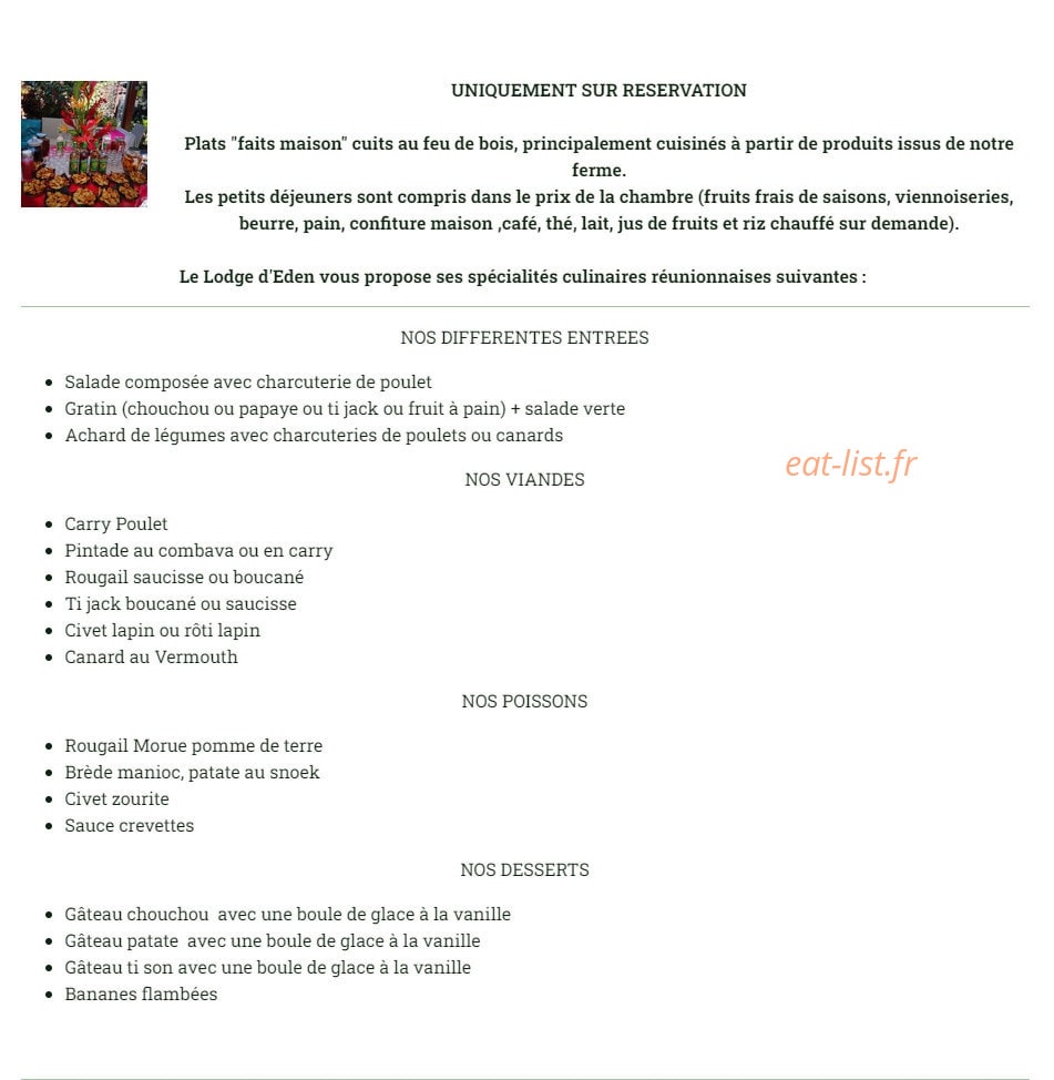Lodge d'Eden — carte page 1
