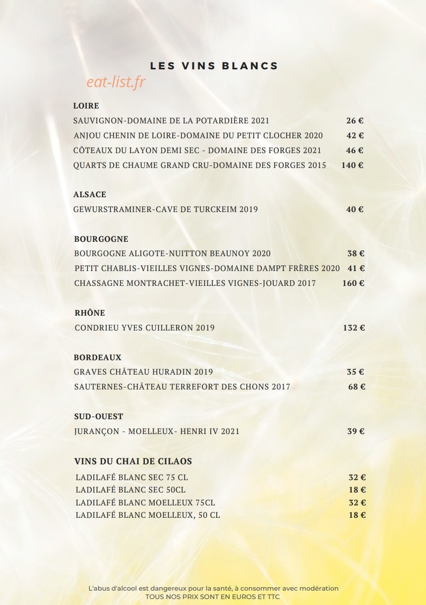Le Carnotzet — carte page 7