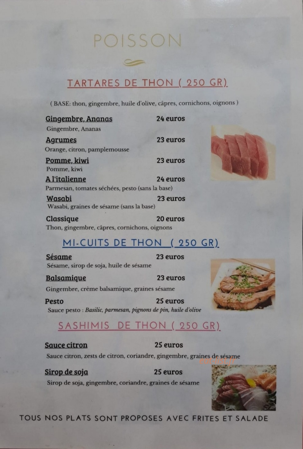 Label Fourchette — carte page 2