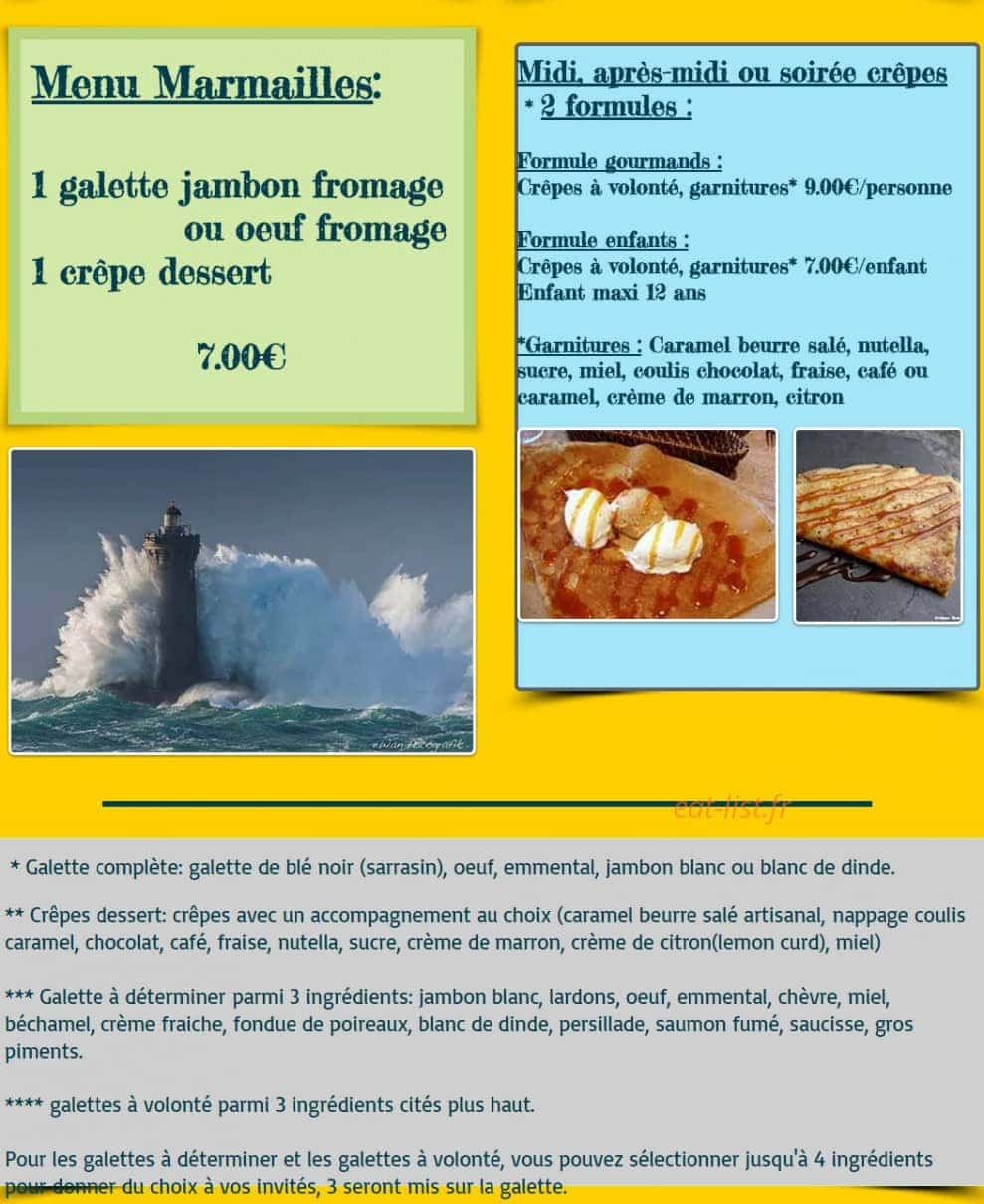 Crêpes Run — carte page 2