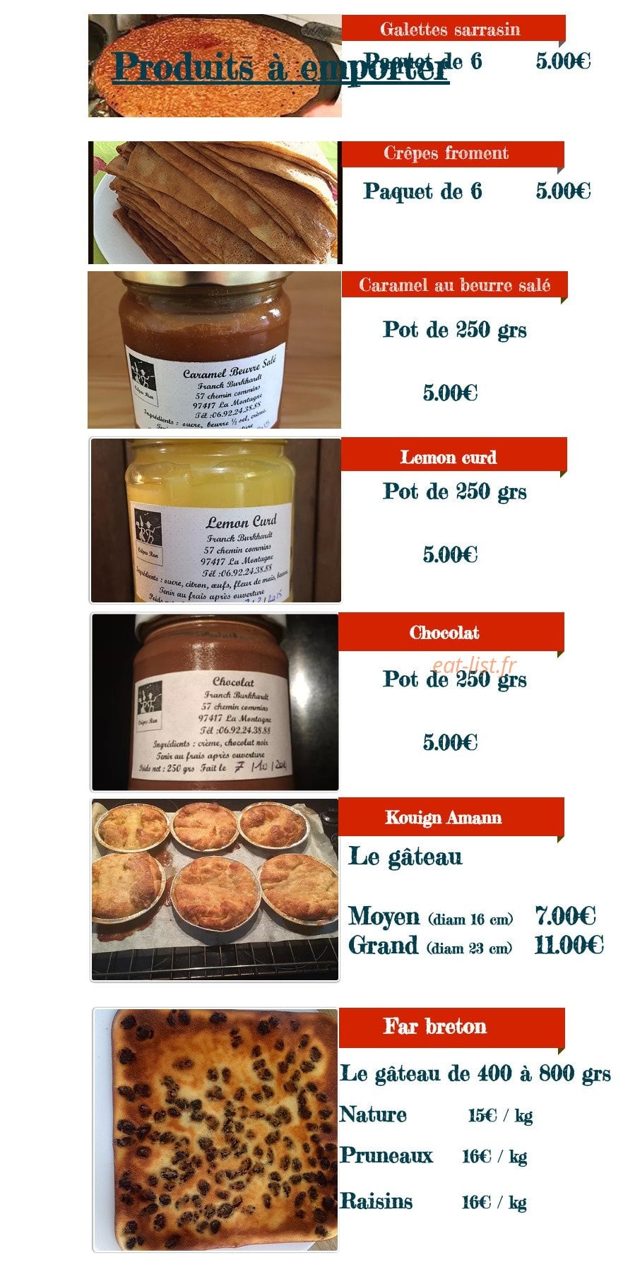 Crêpes Run — carte page 3