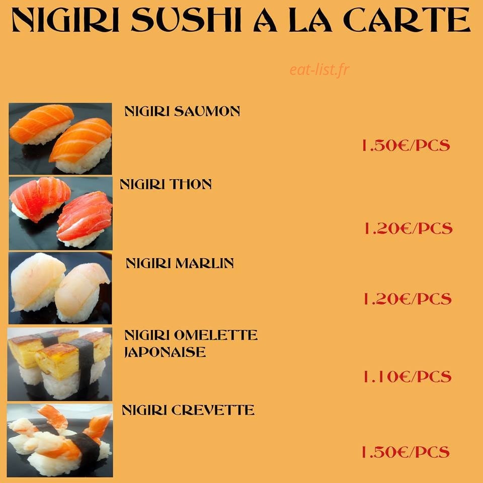 Chibi Sushi — carte page 2