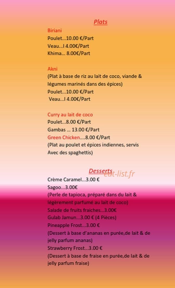 Les delices de lamu — carte page 4
