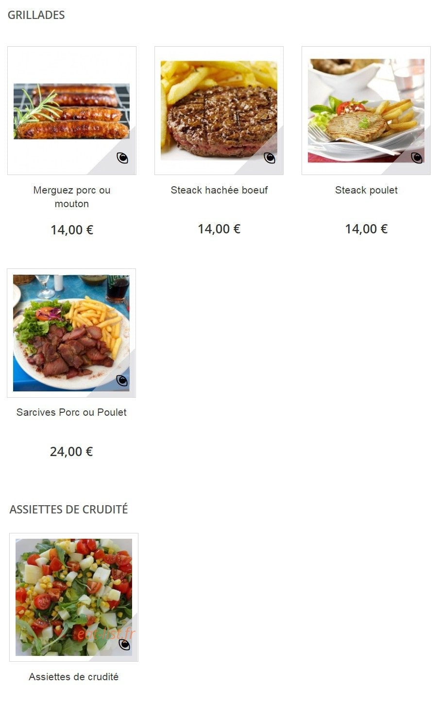 Restaurant Mafate — carte page 2