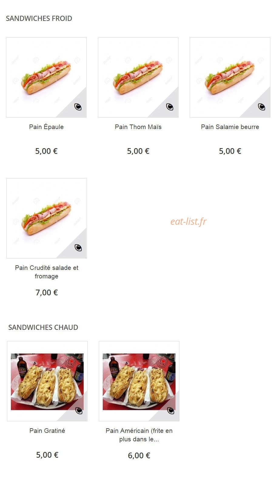 Restaurant Mafate — carte page 3