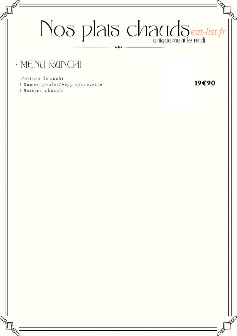 Suteki Sushi — carte page 4