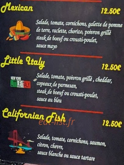 Charles's Burger — carte page 2